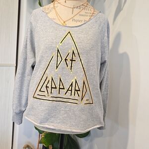 Lucky brand Def leppard sweatshirt
